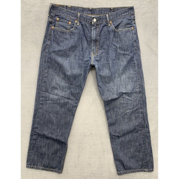 Levi's Strauss 569 Denim Jeans Men's Size 38 X 32 Blue 100% Cotton Well Loved - Picture 3 of 16